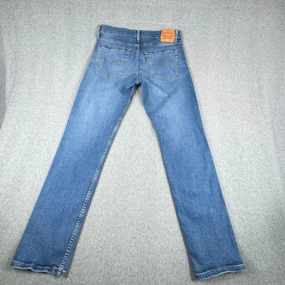Levis 511 Jeans Mens 36x32 Blue Slim Medium Wash Stretch‎ Denim